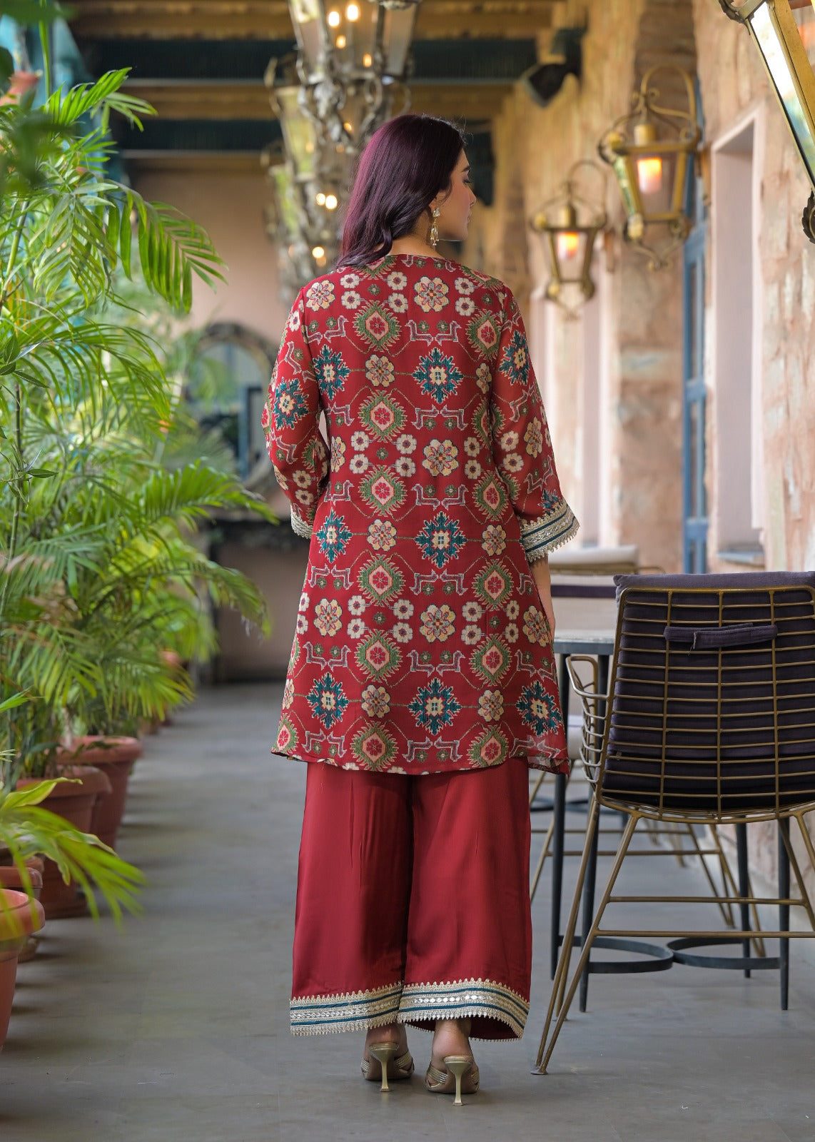 Premium chinon designer co ord set