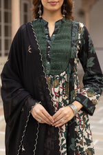 Premium cotton green kalamkari full suit set