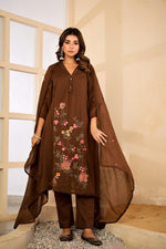 Applique work Mul cotton suit set