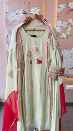 Crush tissue with real mirror detailing suit set paired