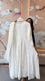 Restocked !! Pure Mul cotton embroidered shifli suit set !!