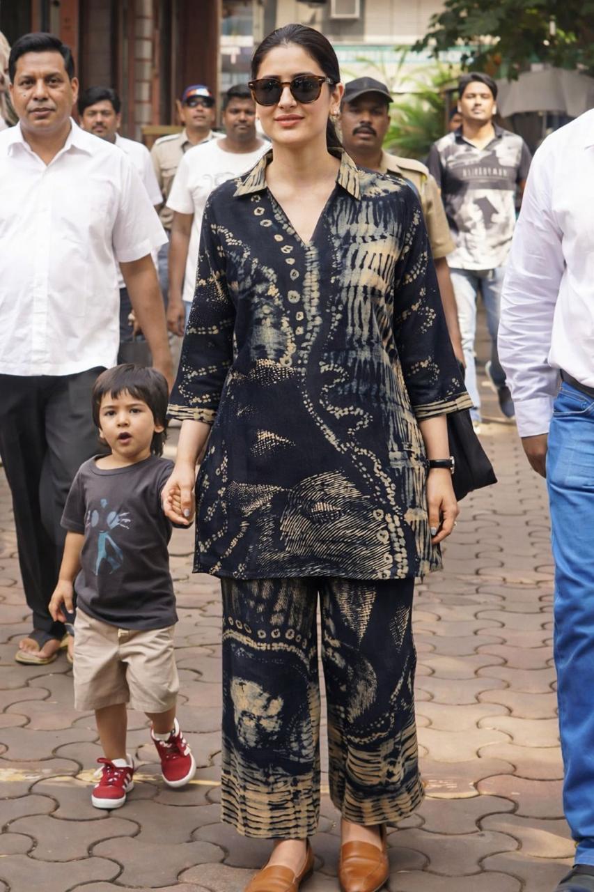 Pure viscose shibori coord set in premium fabric