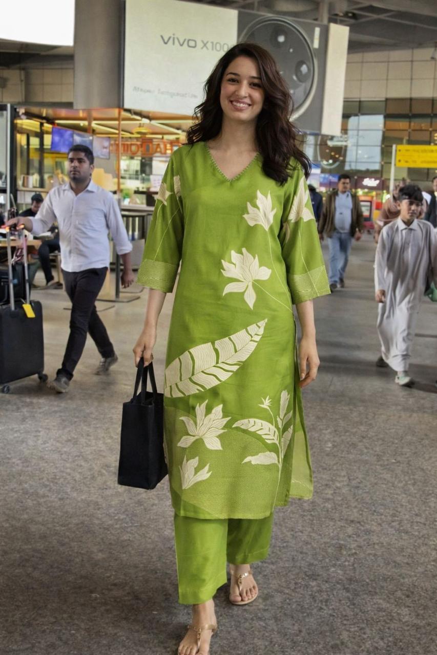 Super soft celebrity pattern Mul silk kurta pant