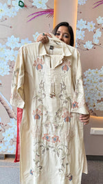 Super pretty Mul cotton fully embroidered designer cotton suit set