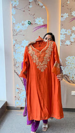 Pure Banarasi Mul chanderi with zari detailing full suit