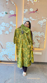 Wow cotton suit set in green