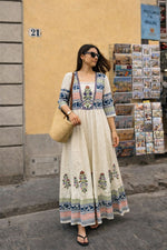 Mul cotton block printed one piece