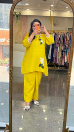 Premium applique work mulchanderi lining co ord