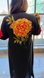 Premium applique work real mirror full suit set