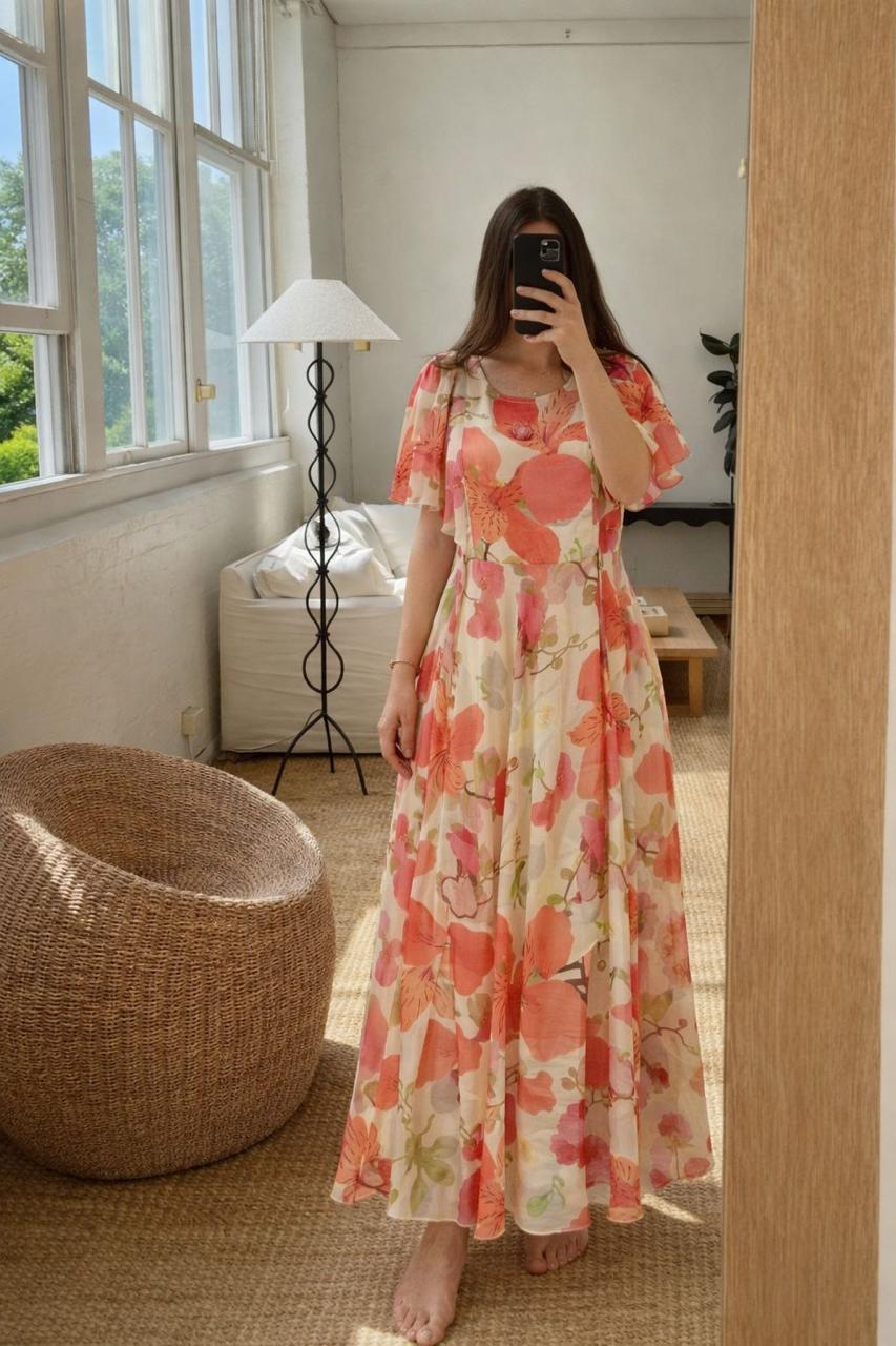 Super pretty premium shiffon one piece