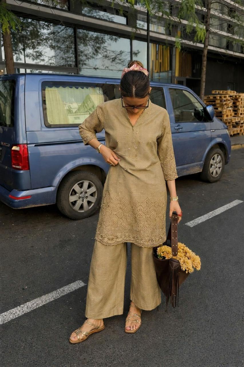 Wow wow cotton shifli co ord! Super smart one