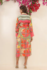 Premium crepe digital printed dress