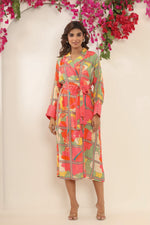 Premium crepe digital printed dress