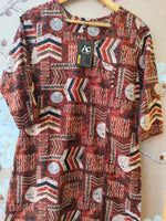 Pure cotton ajrakh angrakha multi kurti