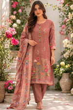 Linen cotton digital printed full suit set