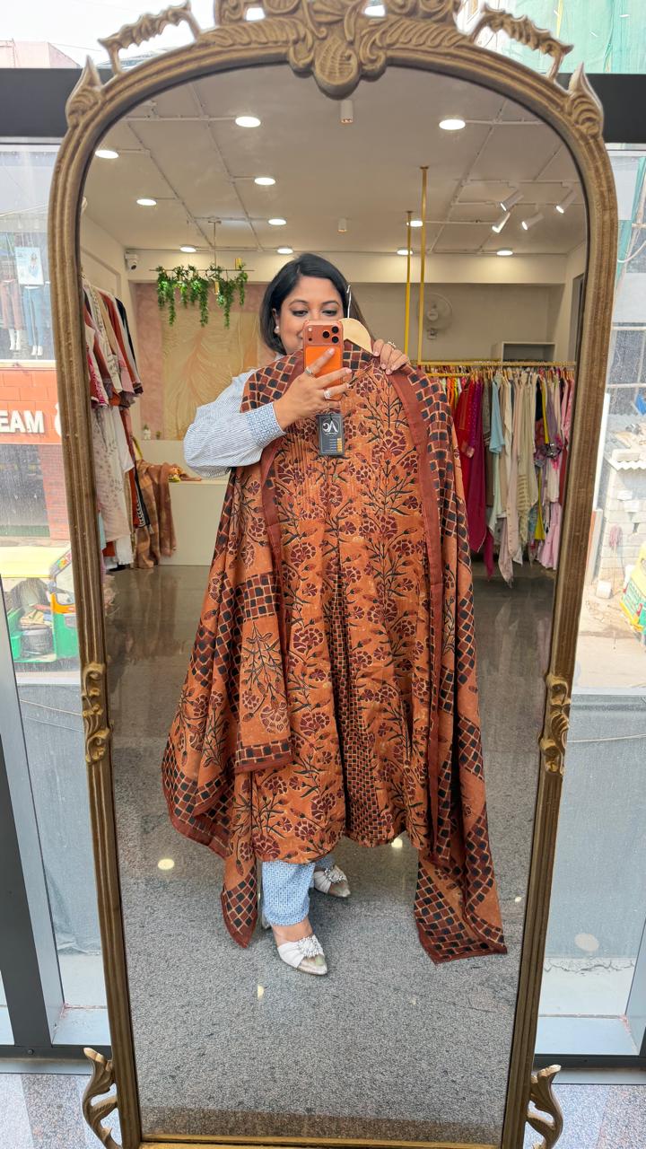 Pure cotton digital printed full suit set