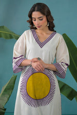Premium Mul cotton lining Co ord in purple