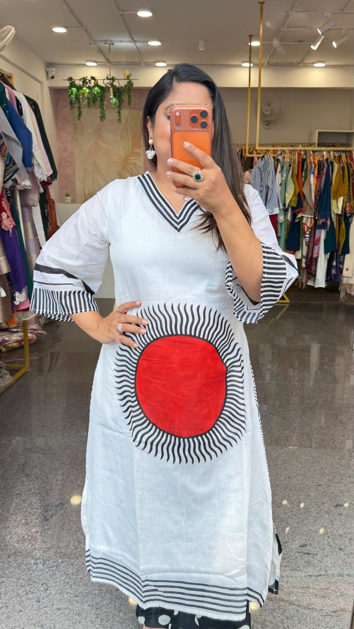 Premium Mul cotton lining Co ord in black