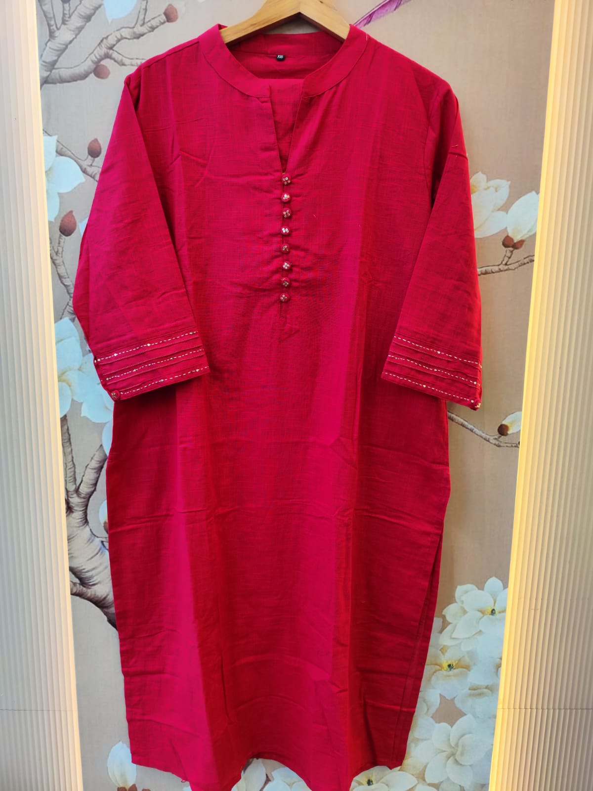 Cotton kurta pant in pink