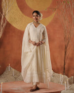 Pure Mul cotton chikankari Anarkali full set
