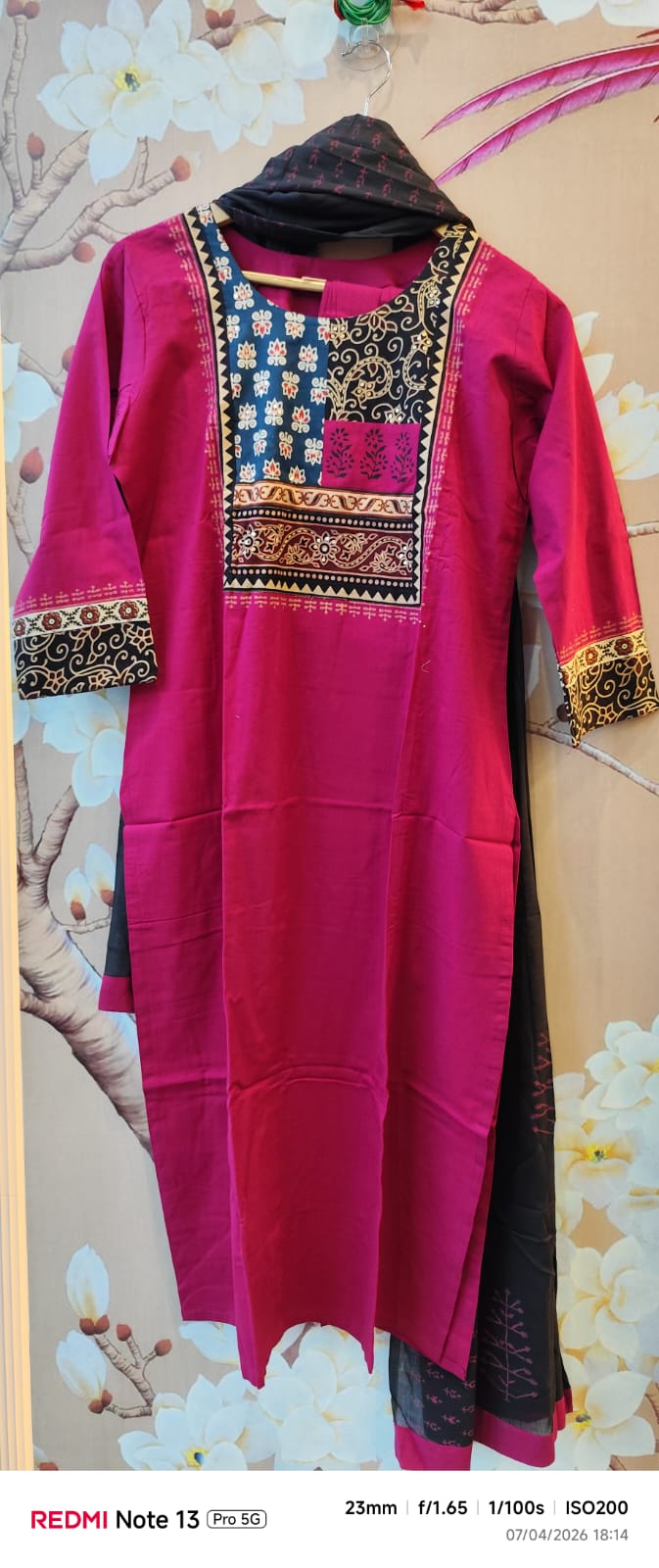Pink cotton suit set