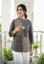 Pure Mul silk with coin detailing only top