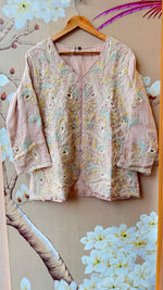 Premium chinon heavy handwork party wear co ord set