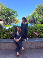 Pretty cotton ajrakh only kid kurta pant