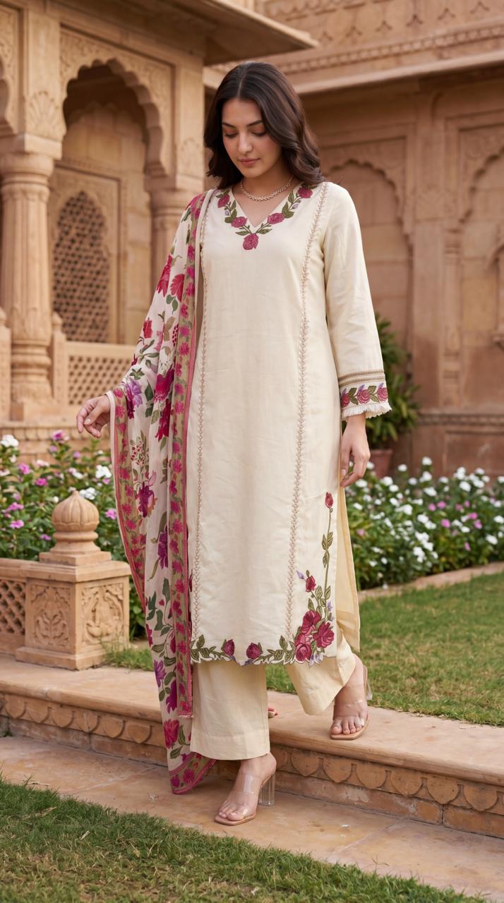 Super elegant Mul cotton suit set