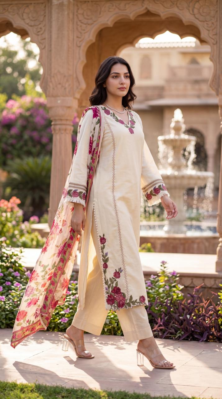Super elegant Mul cotton suit set