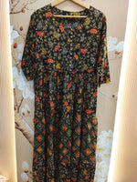 Heavy slub cotton gown