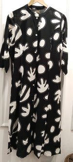 Rayon Kurta pant in black