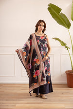 Noodle strap cotton digital printed suit set