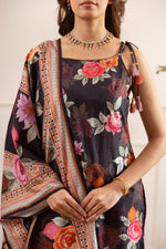 Noodle strap cotton digital printed suit set