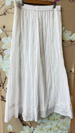 Premium skirt plazzo pant in White