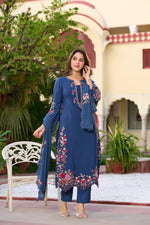 Fully embroidered pure cotton full Suit