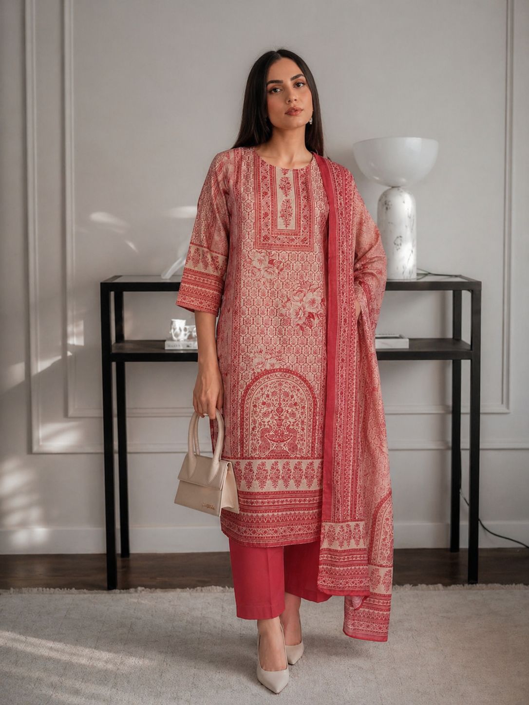 Premium linen cotton full suit set