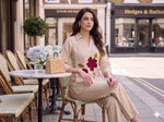 Super pretty cotton paired with jute applique co ord set