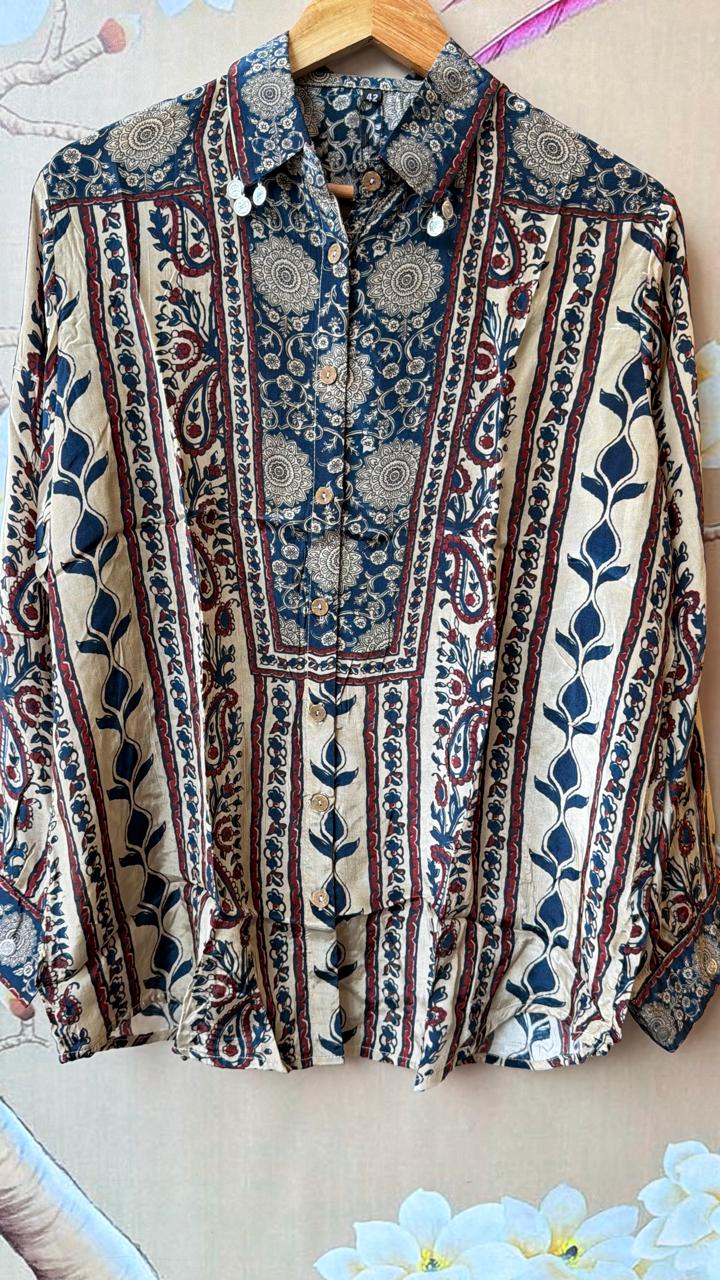 Pure crepe shirt