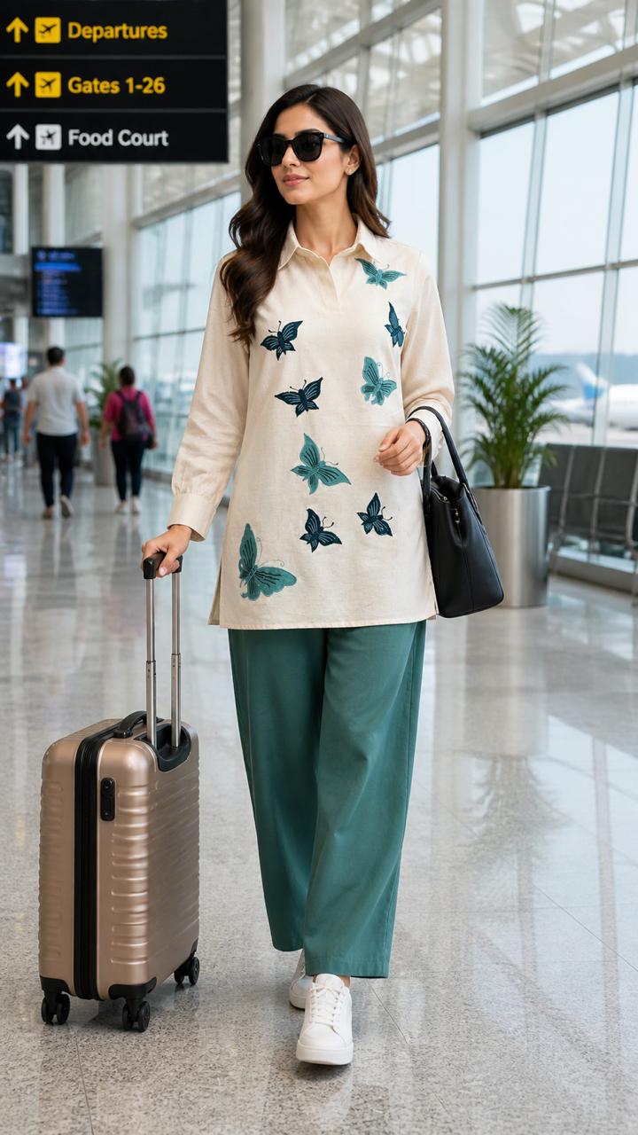 Applique work rama color co ord