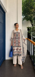 Modern placement linen suit set