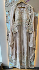 Premium chinon heavy embroidery party wear suit set