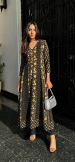 Pretty A line Anarkali kurta pant