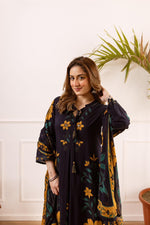 Restocked on high demand ! Heavy cotton slub with designer neck suit set