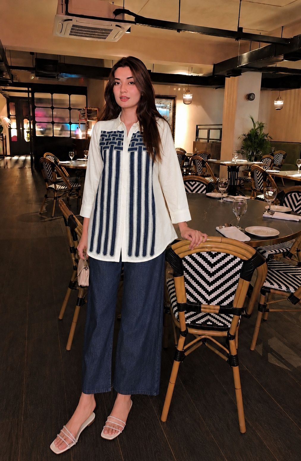 Pretty denim cotton with pretty stylish top