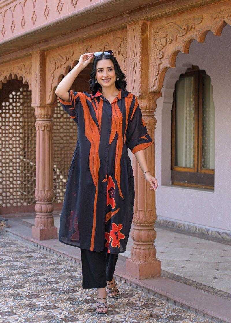 Mul cotton digital printed Co ord