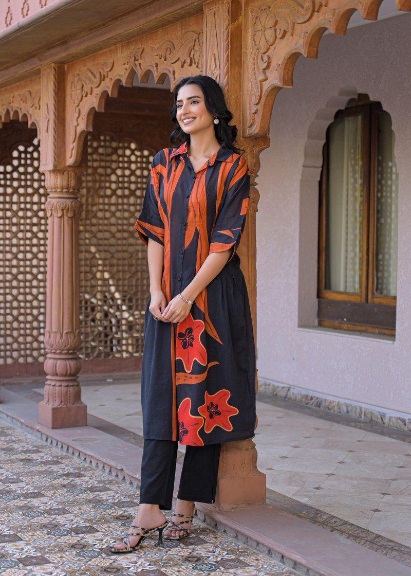 Mul cotton digital printed Co ord
