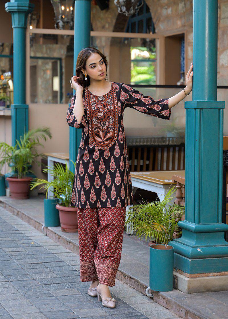 Bestseller Farsi salwar ajrakh kurta set
