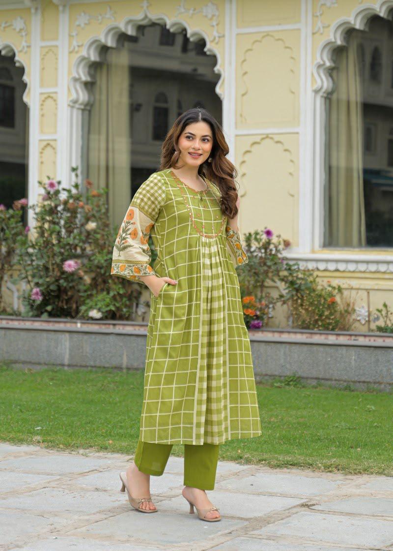 Pretty Mul cotton digital print kurta pant