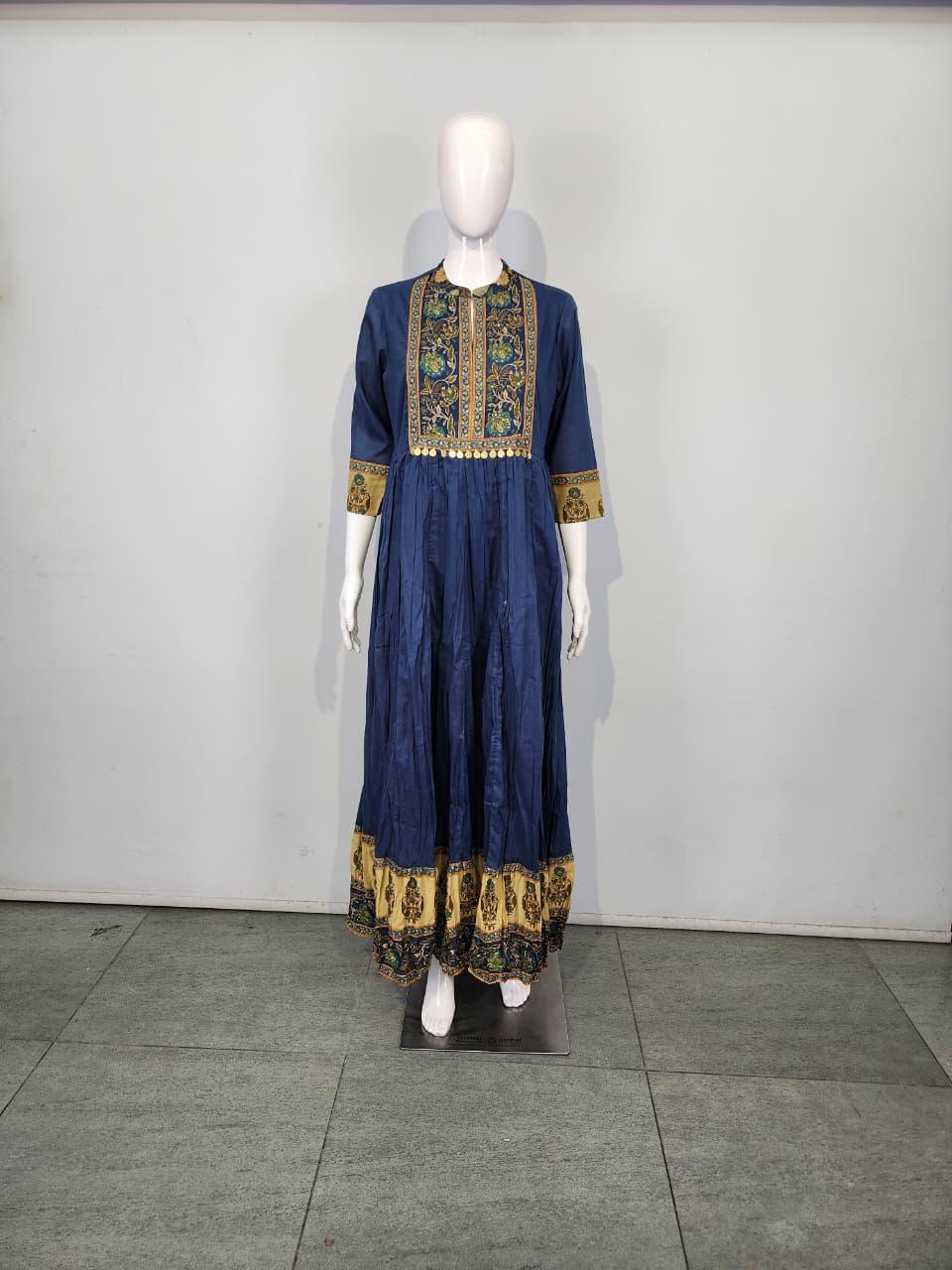 Pure cotton pretty pretty gown ( for actual colour refer the video )
